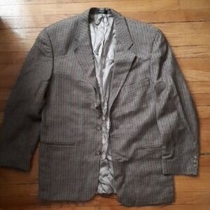 Pierre Cardin Paris Wool Houndstooth Blazer